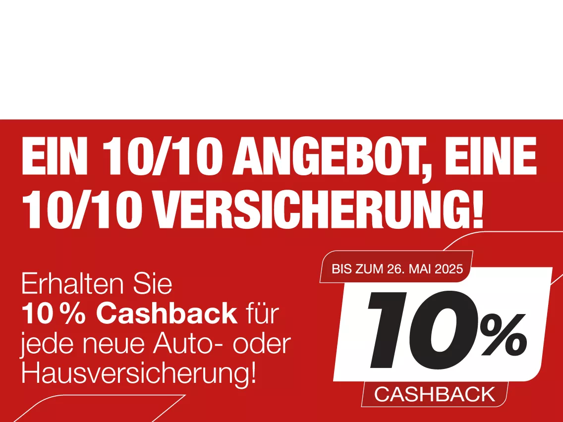 Ein 10/10 Angebot, eine 10/10 Versicherung!