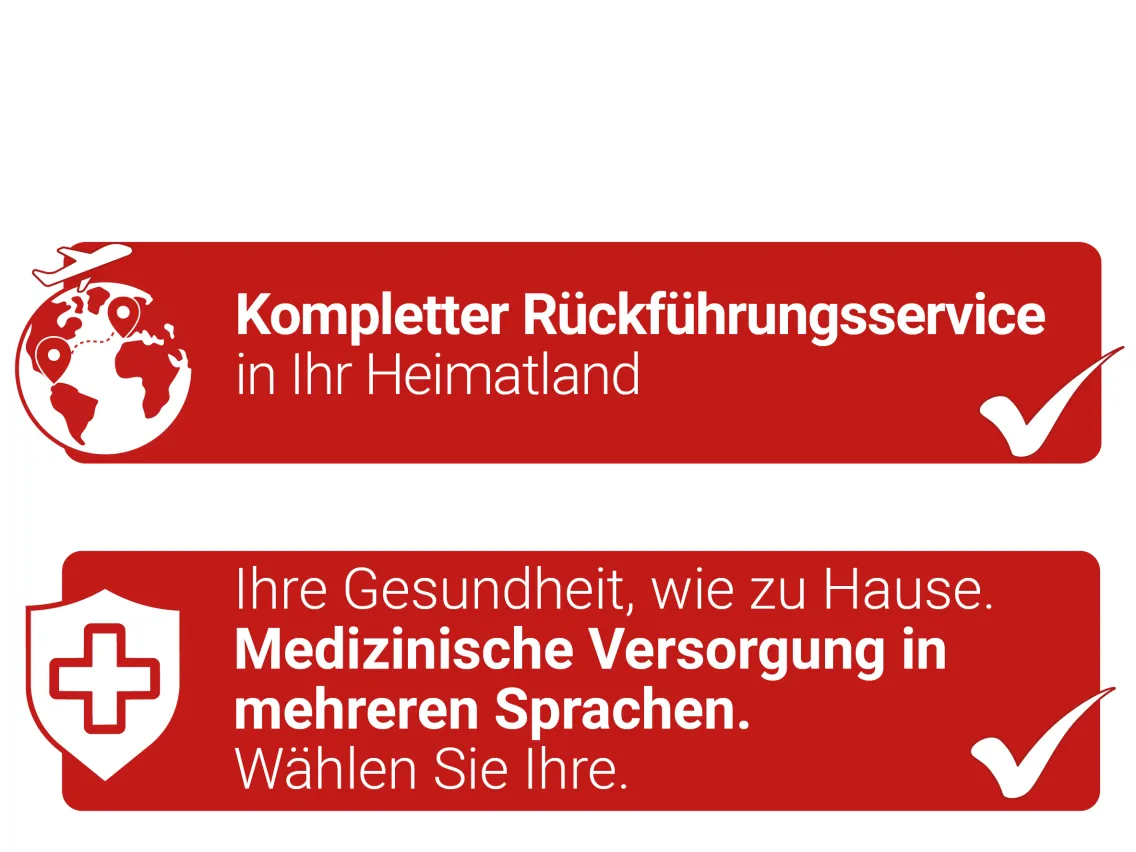 Vollständige Rückführung und medizinische Versorgung